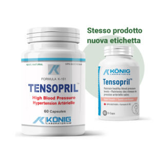 Tensopril integratore alimentare, confronto tra confezione precedente e nuova