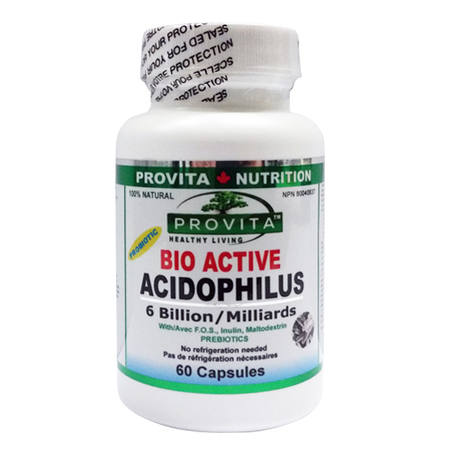 Bio-active acidophilus - 60 capsule - reface flora bacteriană