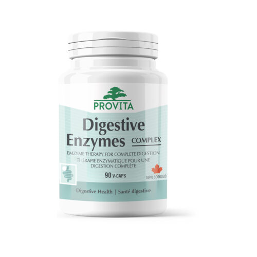 Digestive Enzymes Complex Provita Nutrition flacone di enzimi digestivi in capsule
