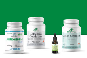 Protocollo deparassitante Provita Nutrition con integratori alimentari in flaconi per il supporto nutrizionale