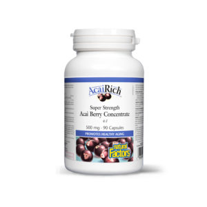 Natural Factors AcaiRich Concentrato 4:1 500 mg 90 capsule integratore bacche acai antiossidante