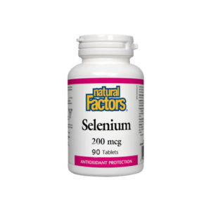 Natural Factors Selenium 200 mcg 90 compresse integratore selenio forte tiroide antiossidante
