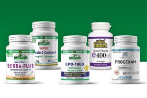 Protocollo nutrizionale con integratori alimentari in flaconi