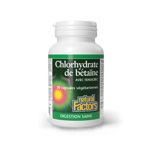 Integratore Betaina idrocloridica con schinduf in capsule Natural Factors
