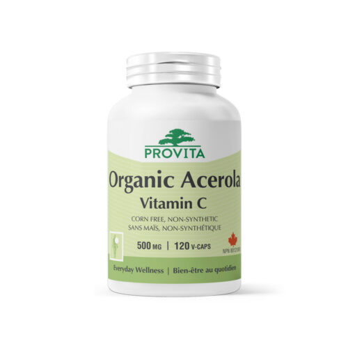 Flacone di integratore Organic Acerola Vitamina C Provita
